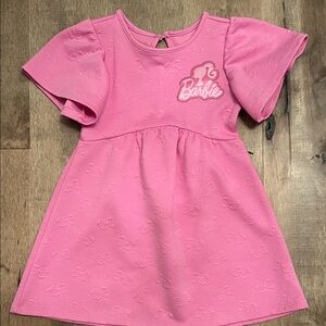 EUC Barbie Pink Flutter Sleeve Dress 3T